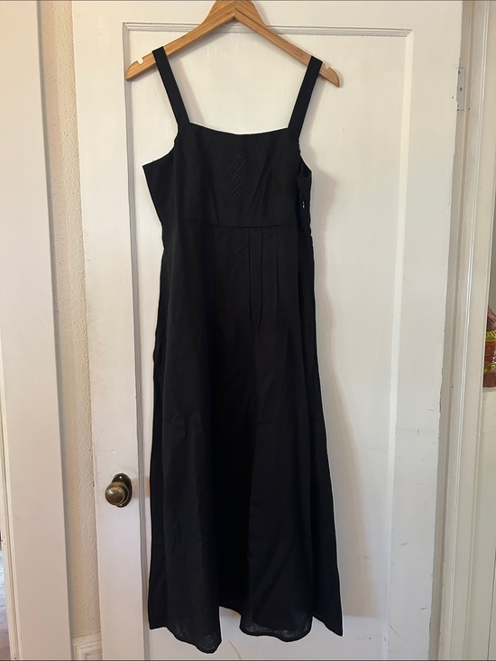 Disturbia Dresses & Skirts - Disturbia NWT black linen blend dress Viking embroidery as-is read description